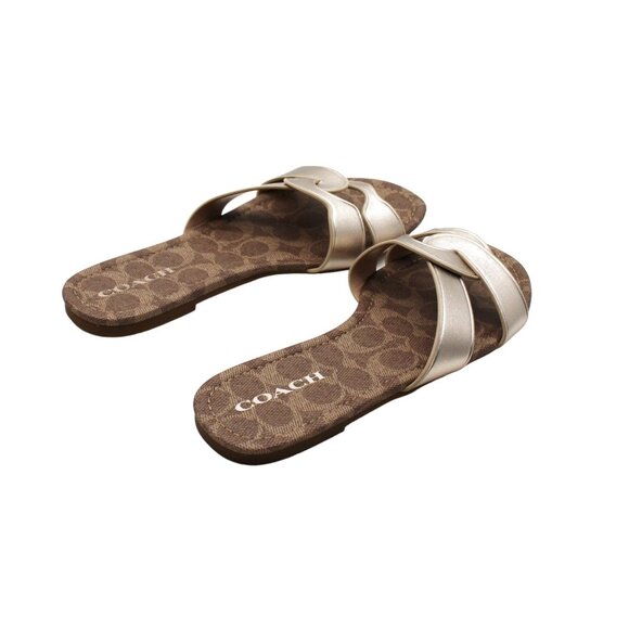 Coach ESSIE Women's Sandals - Gold - Picture 5 of 7
